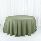 132inch Eucalyptus Sage Green Seamless Polyester Round Tablecloth