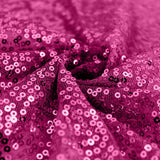 120" Fuchsia Premium Sequin Round Tablecloth#whtbkgd