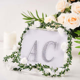 4Inch Silver Decorative Rhinestone Alphabet Letter Stickers DIY Crafts - T