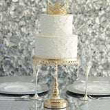 2inch Matte Gold Metal Princess Crown Cake Topper, Wedding Cake Decor