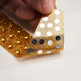 6inches Gold Decorative Rhinestone Alphabet Letter Stickers DIY Crafts - A