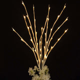 3 Pack | 28.5" Warm White LED Artificial Tree Twig Lights, Lighted Branches With 60 Bright LED Bulbs