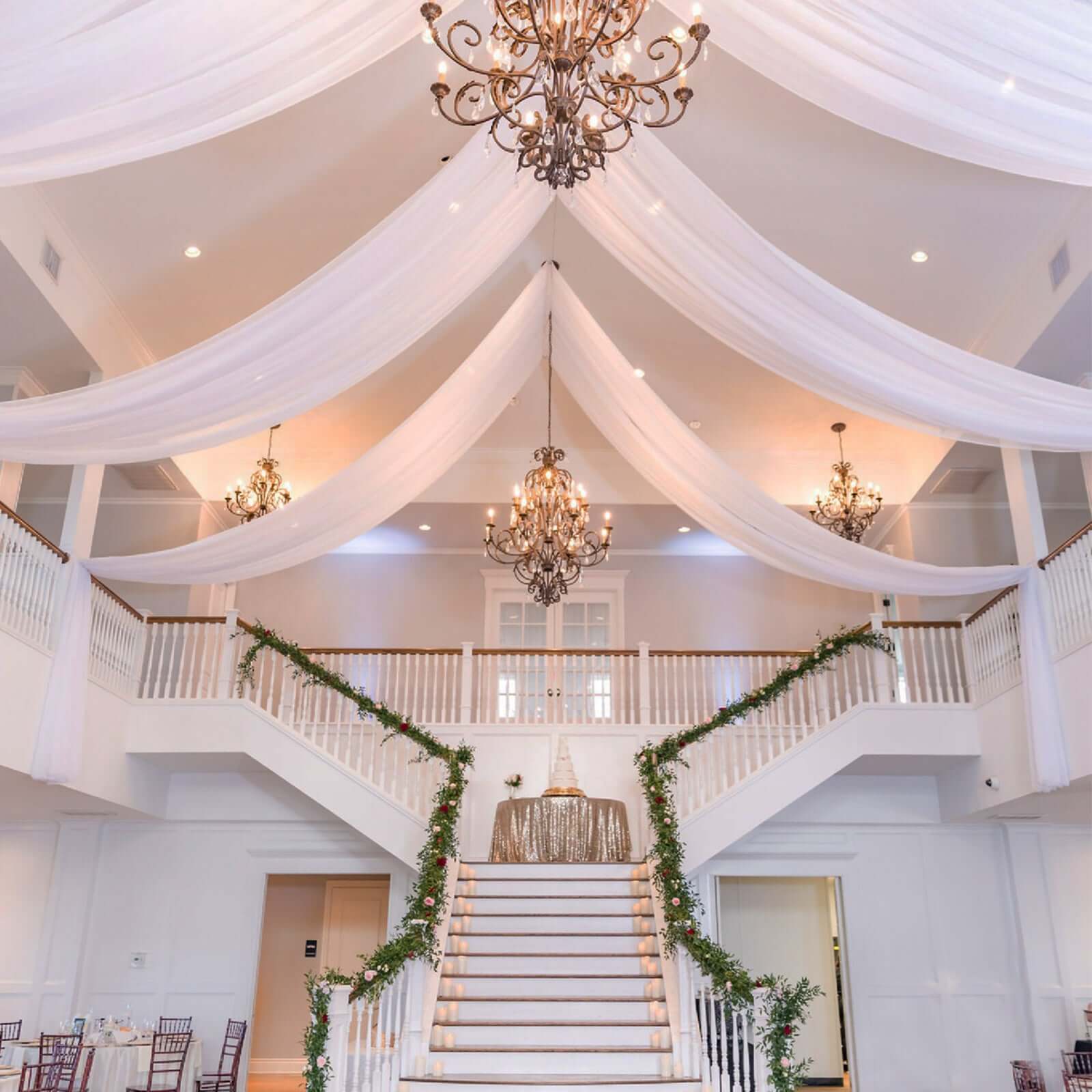 TableclothsFactory Ceiling Drape Curtain Panel - Thumbnail 4