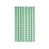 White/Mint Chevron Print Blackout Window Curtain Grommet Panels, Noise Cancelling Curtains