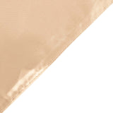 120inch Nude Satin Round Tablecloth