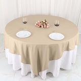 90"x90" Nude Square Polyester Table Overlay