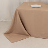 90x132inch Nude Seamless Premium Polyester Rectangular Tablecloth - 220GSM for 6 Foot Table