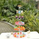 33inch 6-Tier Clear Acrylic Cupcake Tower Stand, Dessert Holder Display