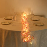 Artificial Cherry Blossom Garland LED String Lights, Warm White 20 LEDs Battery Operated Hanging