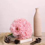 11inch Pink Real Touch Artificial Silk Peonies Flower Bouquet