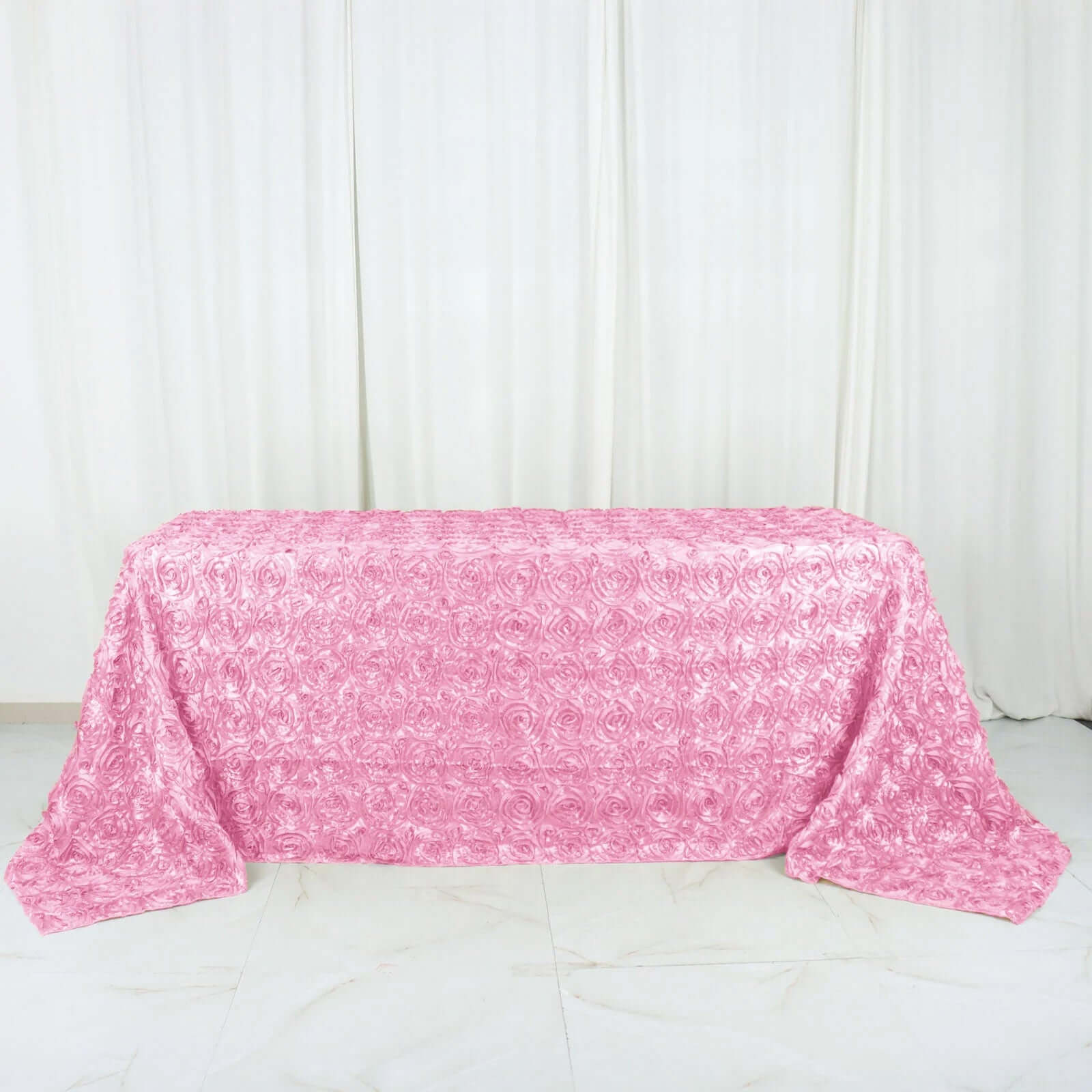 Tablecloths Factory Satin Rosette Tablecloth