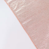 60x126inch Rose Gold Shimmer Sequin Dots Polyester Tablecloth, Wrinkle Free Sparkle Glitter