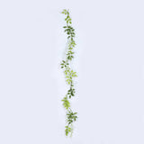 2 Pack 6ft White Artificial Wisteria Flower Garland Hanging Vines, Silk Floral Garland Wedding