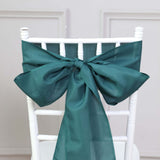 5 Pack | Peacock Teal Polyester Chair Sashes - 6inch x 108inch