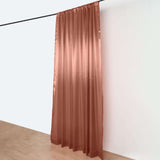 8ftx10ft Terracotta (Rust) Satin Formal Event Backdrop Drape, Window Curtain Panel