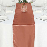 Terracotta (Rust) Satin Table Runner#whtbkgd