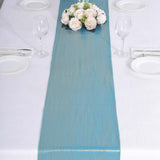 12x108inch Turquoise Shimmer Sequin Dots Polyester Table Runner