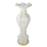 Shimmering Gold Glittered Marble Design Flower Pot Vase With Pearls and Mirror Mosaic Embellishment#whtbkgd