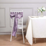 5 Pack | Violet Amethyst 6x106Inch Accordion Crinkle Taffeta Chair Sashes