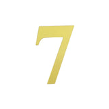 4 Pack - 5" Gold Large 0-9 Number Stickers Banner, Custom Milestone Age And Date Stick On Numbers - 7#whtbkgd