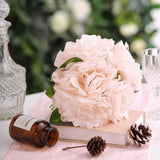 11inch Blush Rose Gold Real Touch Artificial Silk Peonies Flower Bouquet