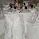 White Polyester Universal Chair Cover, Folding, Dining, Banquet and Standard Size Chair Cover