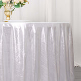 120inch Silver Shimmer Sequin Dots Polyester Tablecloth