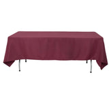 60"x102" Burgundy Premium Polyester Rectangular Tablecloth - 220GSM