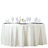 108" Ivory Premium Polyester Round Tablecloth - 220GSM