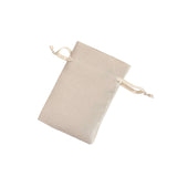 12 Pack | 4x6inch Beige Satin Drawstring Wedding Party Favor Gift Bags