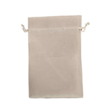 12 Pack | 6inch x 9inch Beige Satin Drawstring Wedding Party Favor Gift Bags