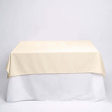 Beige Polyester Square Tablecloth 70"x70"