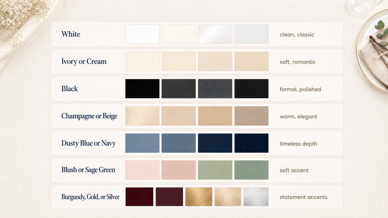 Best Event Linen Colors Every Planner Should Stock