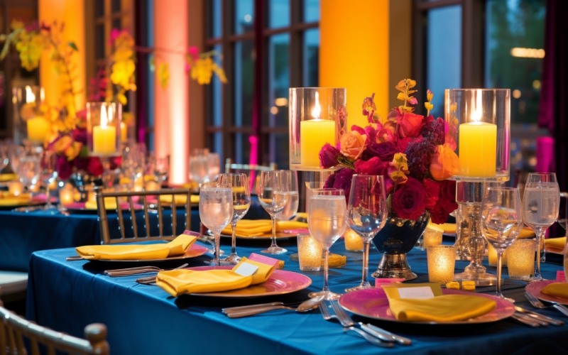 Top 2025 Wedding Trends for Table Linens - Bold Table Linens - Colorful Wedding Ideas