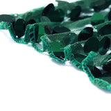 54inch x 4 Yards Hunter Emerald Green Big Payette Sequin Fabric Roll, Mesh Sequin Craft Fabric Bolt