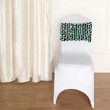 5 Pack | Hunter Emerald Green Big Payette Sequin Round Chair Sashes