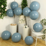 10 Pack Matte Pastel Dusty Blue Biodegradable Balloons 18inch, Round Eco-friendly