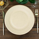 50 Pack | 10inch Natural Biodegradable Bagasse Party Plates