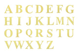 4 Pack - 5" Metallic Gold Alphabet Stickers Banner, Customizable Stick on Gold Letters - R