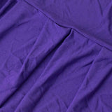 Purple Ruffle Pleated Skirt Banquet Spandex Chair Slipcover, 1-Piece Stretch Fitted#whtbkgd