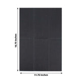 20 Pack | Black Soft Linen-Feel Airlaid Paper Dinner Napkins