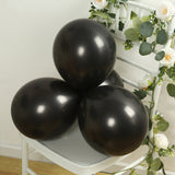 50 Pack Black Biodegradable Balloons, 12Thickened Extra Strong Eco-friendly Latex