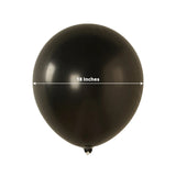 10 Pack Black Biodegradable Balloons, 18" Thickened Extra Strong Eco-friendly Latex Helium