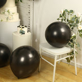 10 Pack Black Biodegradable Balloons, 18" Thickened Extra Strong Eco-friendly Latex Helium Party