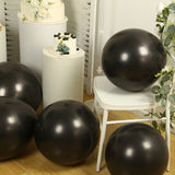 10 Pack Black Biodegradable Balloons, 18" Thickened Extra Strong Eco-friendly Latex Helium Party