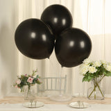 10 Pack Black Biodegradable Balloons, 18" Thickened Extra Strong Eco-friendly Latex Helium Party