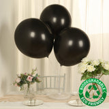 10 Pack Black Biodegradable Balloons, 18" Thickened Extra Strong Eco-friendly Latex Helium Party