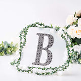 8 inch Black Decorative Rhinestone Alphabet Letter Stickers DIY Crafts - B