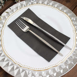 50 Pack | 2 Ply Soft Black Wedding Reception Dinner Paper Napkins