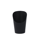 50 Pack 14oz Black Paper Popcorn Box Appetizer Cups, Disposable Snack Cone Cups